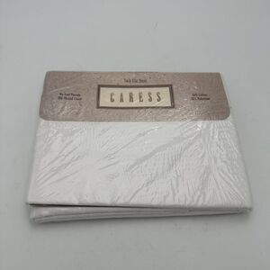 Vintage Caress Twin Flat Sheet White No Iron Percale 66 X 96 Mervyns